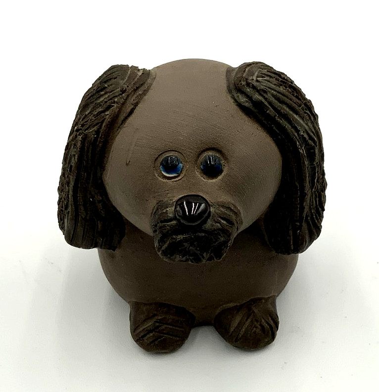 ANNIKA KIHLMAN Sweden Vintage Ceramic Dog Figurine for Jie Gantofta 70s