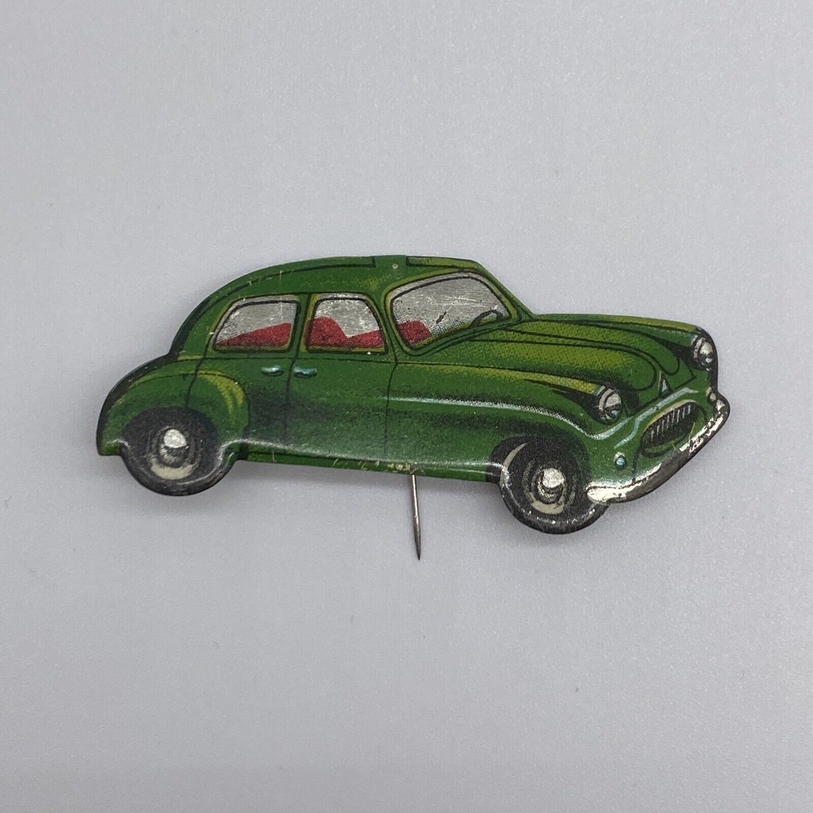 Vintage Green Simca 8 Metal Car Automotive Lapel Pin