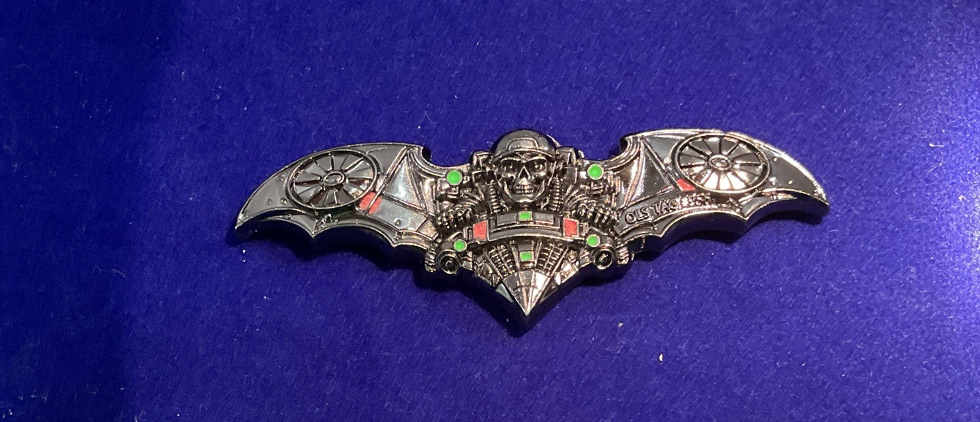 💥Texas DPS CID OLS Bat Skull Drone Challenge Coin Serialize 💥Texas DPS CID OLS Bat Skull Drone Challenge Coin Serialize