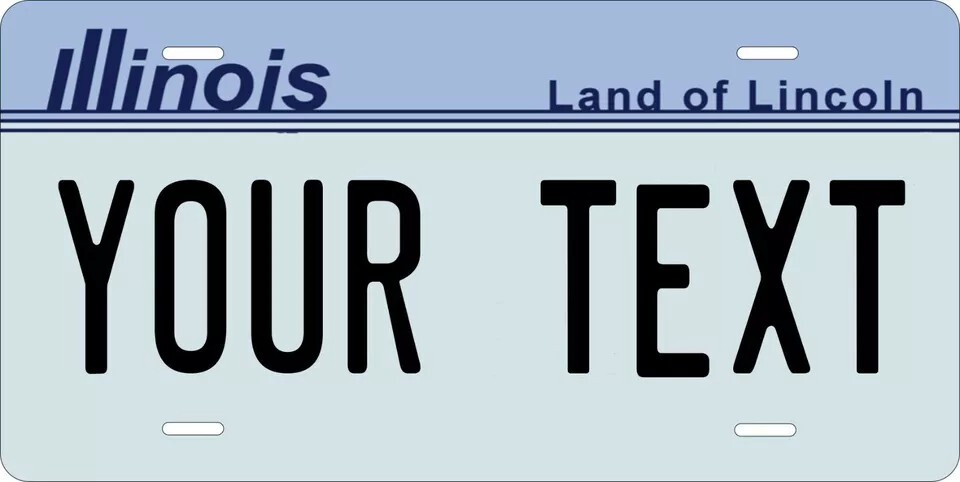 Illinois 1983 Custom State License Plate Personalized 12