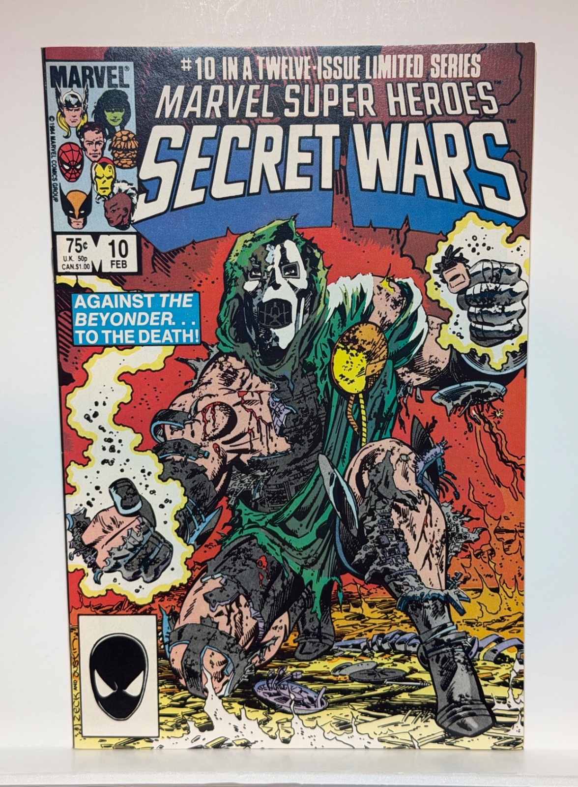 Dr Doom Marvel Super Heroes Secret Wars 10 NM 1985 Mike Zeck 🔑 Dr Doom Marvel Super Heroes Secret Wars 10 NM 1985 Mike Zeck 🔑