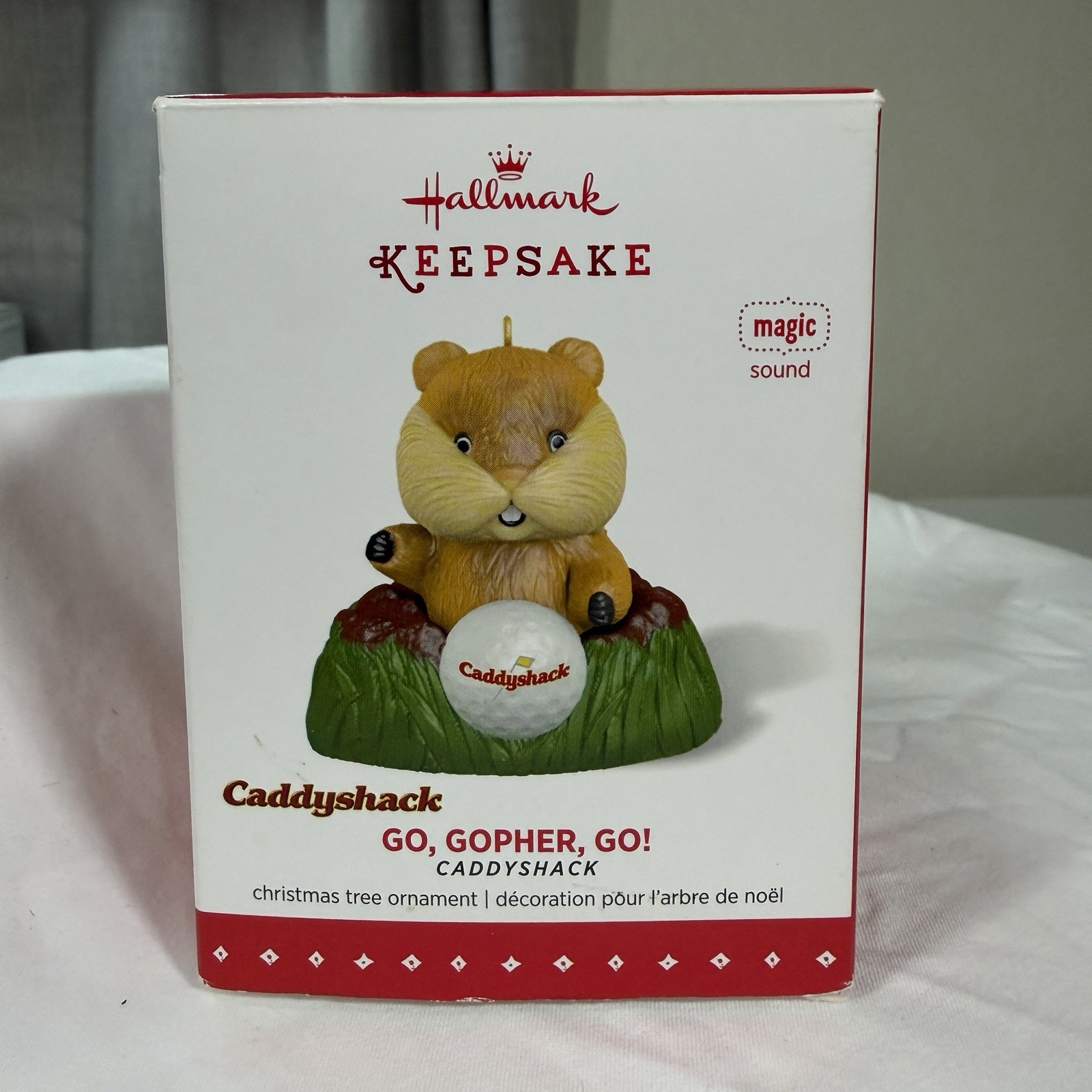 Hallmark 2015 Caddyshack Go Gopher Go Magic Sound Ornament QXI2137