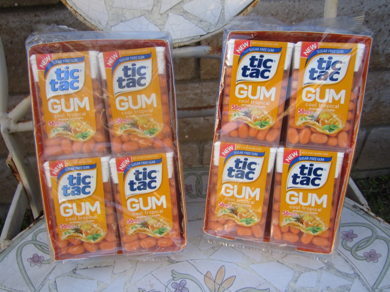 2 Sealed Boxes of Tic Tac Gum Tropical Flavor 12 packs Each Box BB 2020 2 Sealed Boxes of Tic Tac Gum Tropical Flavor 12 packs Each Box BB 2020