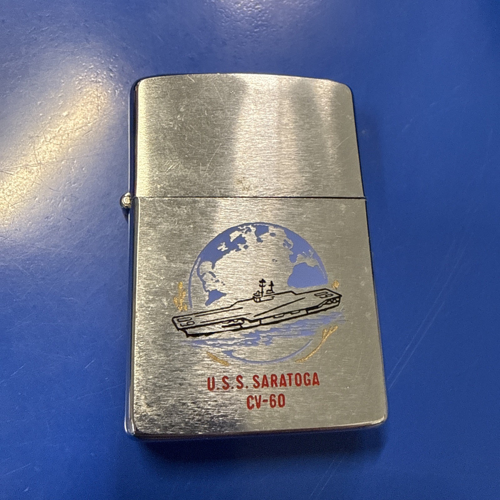 Vintage Zippo U.S.S. Saratoga CV-60 Lighter