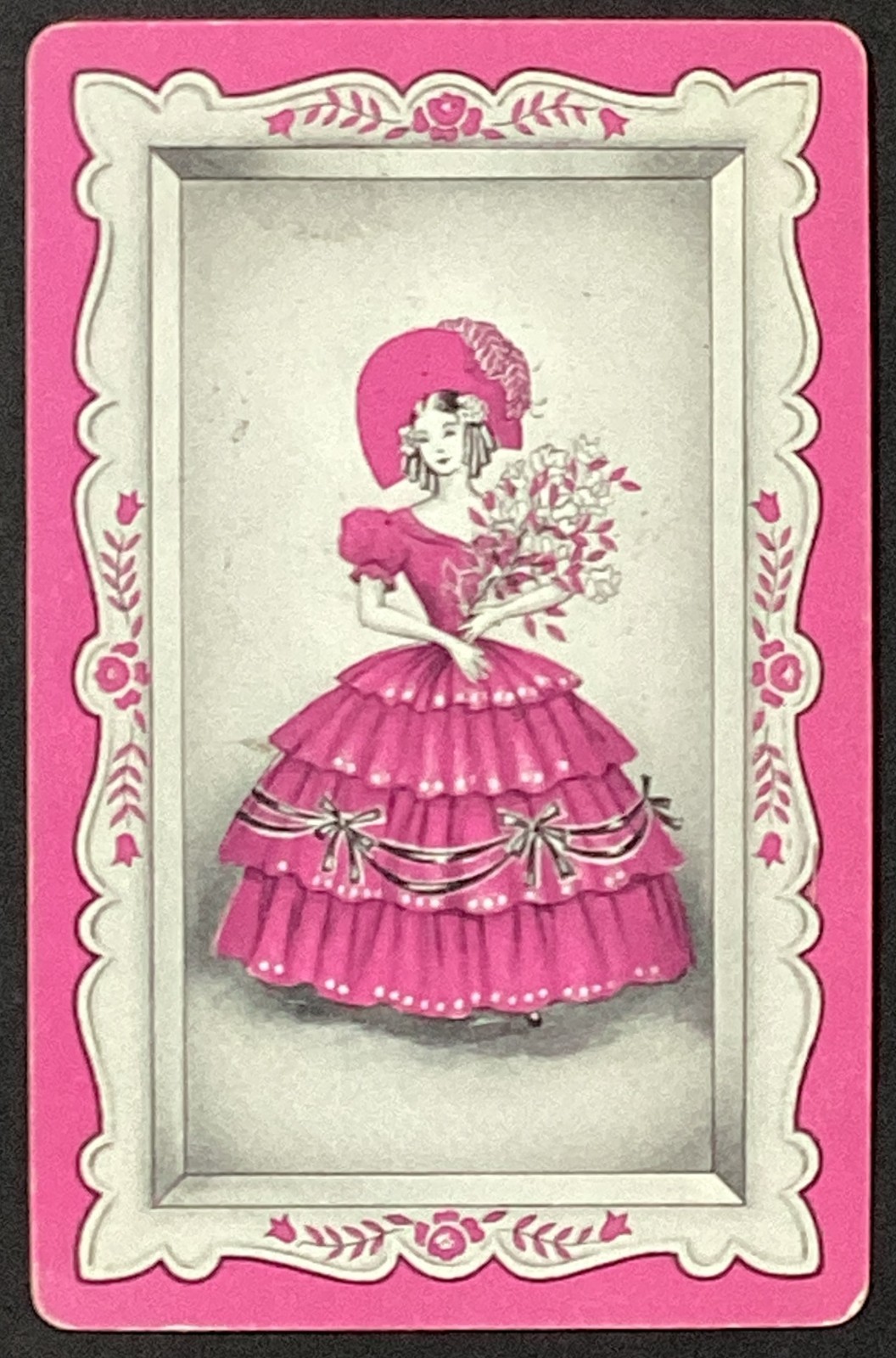 Pretty Lady Vintage Single Swap Playing Card