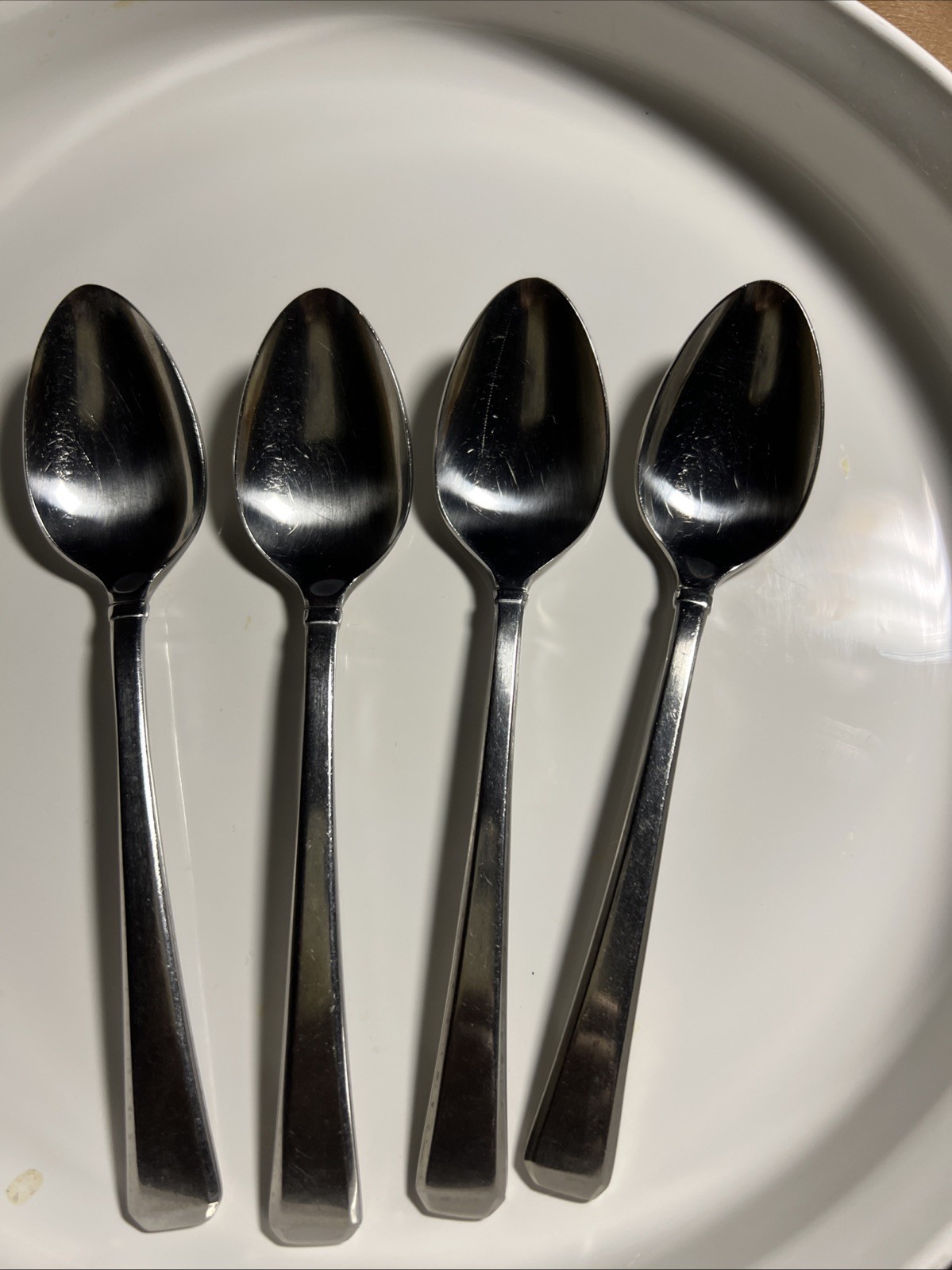 4 1980 GORHAM DESIGN STUDIO TRISTAN  TEASPOONS Stainless Steel Flatware   Japan