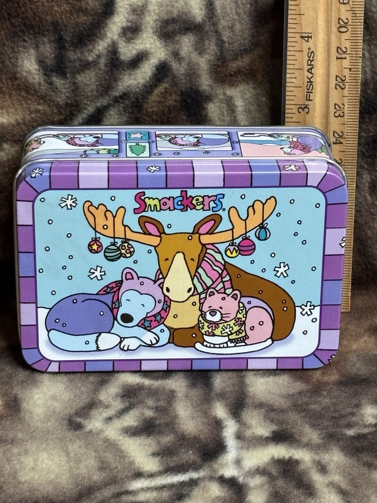 Rare Vinage Lip Smackers Y2K Pet Pals Holiday Tin Only Bonne Bell Reindeer Xmas