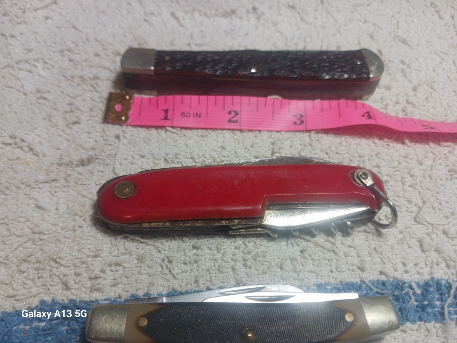 Vintage KABAR Pocket knife No.1019 + Other Vintage Knifes Lot Of (5) Original 