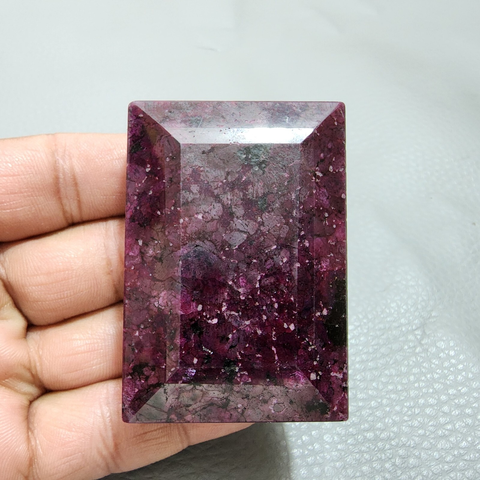 773 Ct Magnificent HUGE Red Ruby Museum Grade Certified Rectangle Loose Gemstone