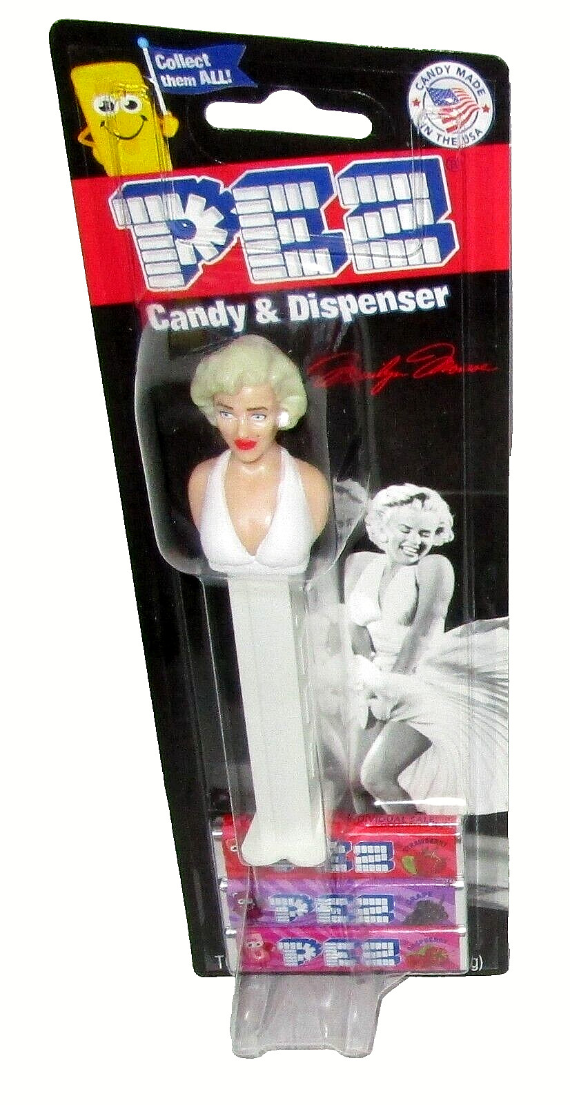 Pez Dispenser~MARILYN MONROE ~WHITE DRESS ~ Introduced 2020  [Carded] Retired