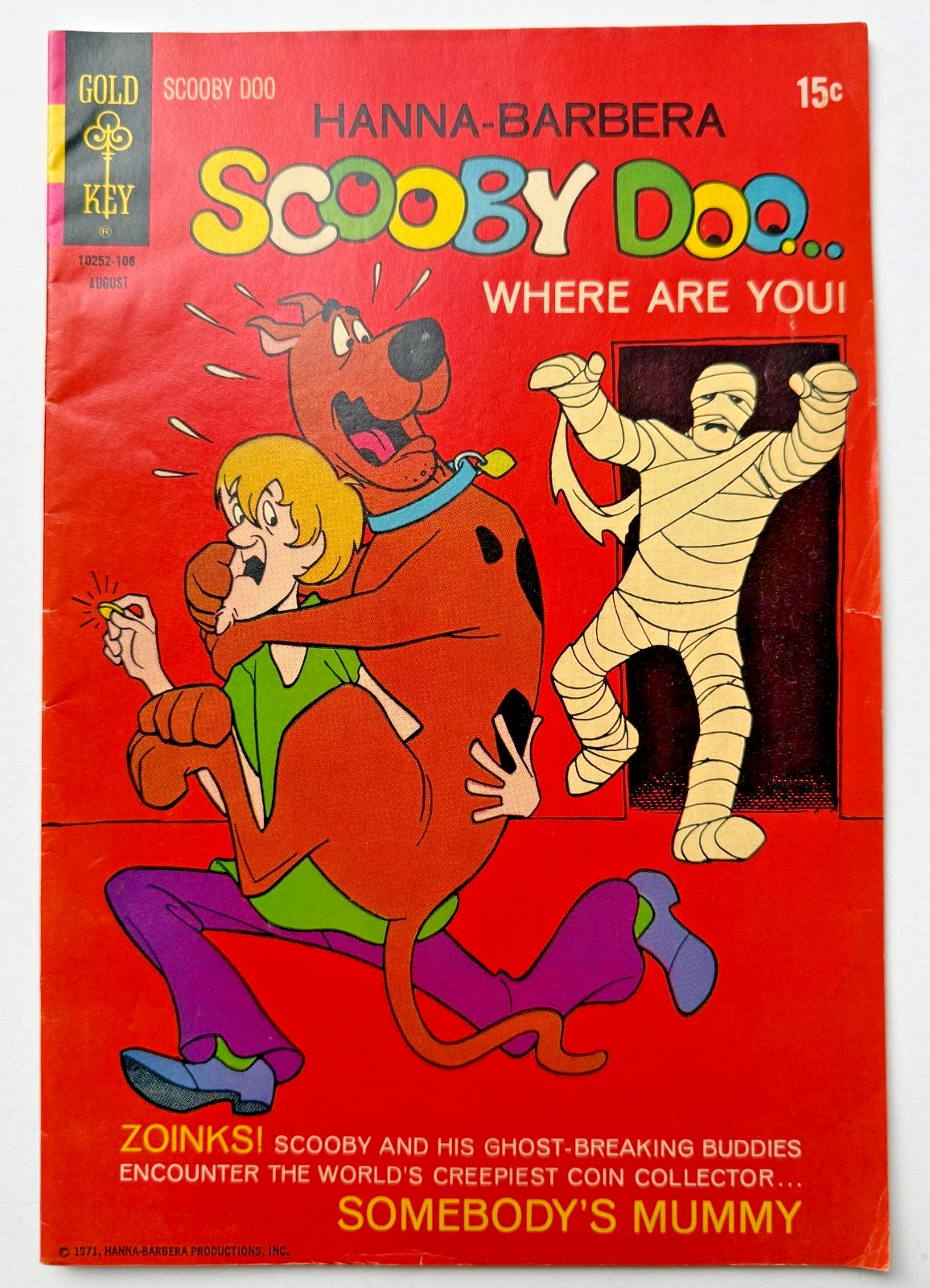 Vintage 1971 Gold Key SCOOBY DOO Where Are You Comic Book #7 Hanna-Barbera
