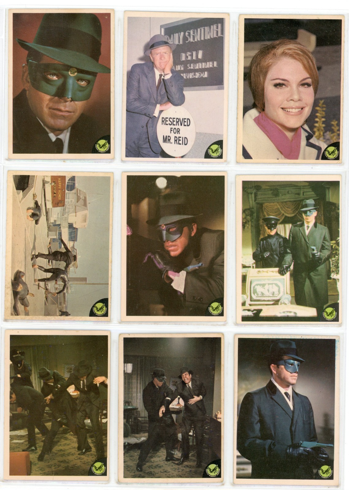 1966 DONRUSS GREEN HORNET (1-44) COMPLETE 44 CARD SET **GOOD CONDITION**
