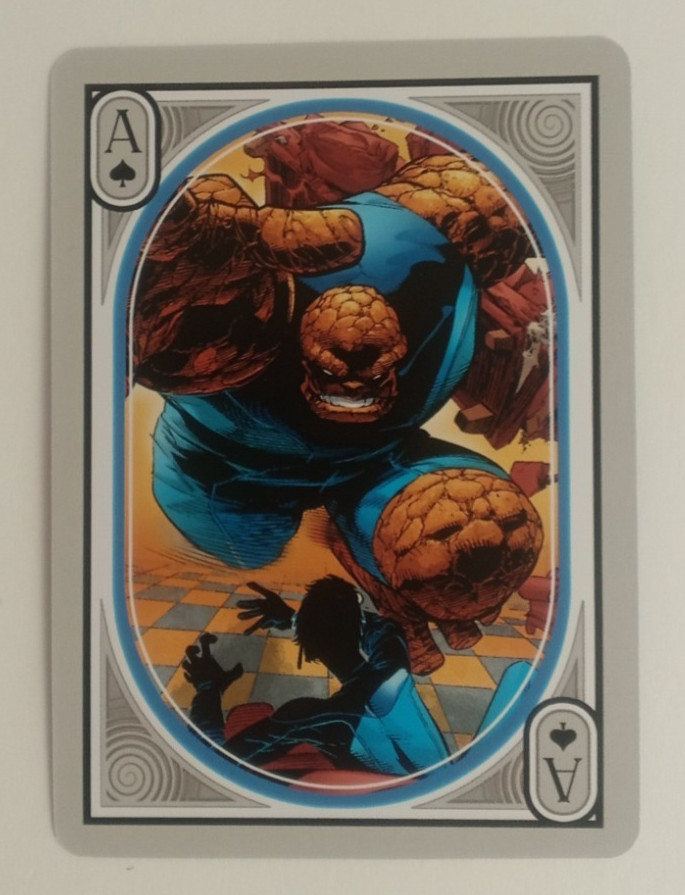 Marvel Fantastic Four Playing Card The Thing Ace Spades