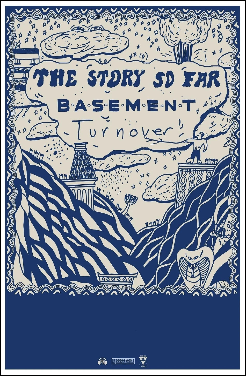 THE STORY SO FAR | BASEMENT | TURNOVER Tour RARE POSTER | FRAME & SIZE OPTION