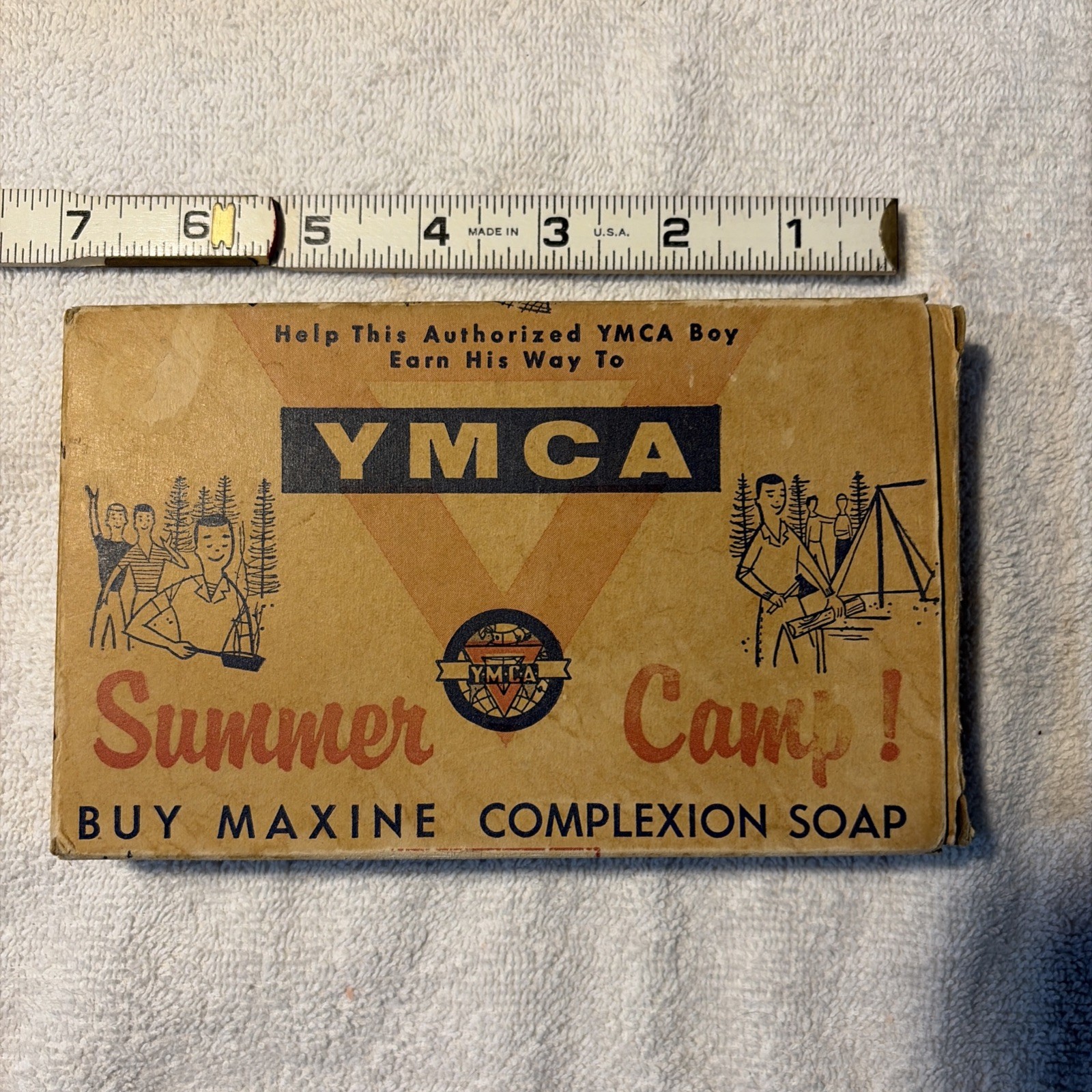 YMCA Fundraising Soap Box Set, 1940s–1950s New Old Stock Maxine Complexion Soap YMCA Fundraising Soap Box Set, 1940s–1950s New Old Stock Maxine Complexion Soap