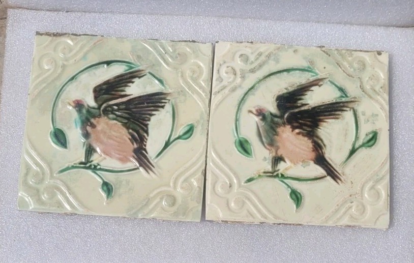 2 PC'S RARE VINTAGE CERAMIC EGAL BIRD MADE IN JAPAN COLLECTABLE