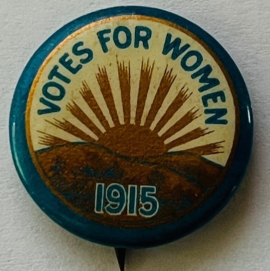 Votes For Women Vintage 1915 button Suffrage Equal Rights cause protest pinback
