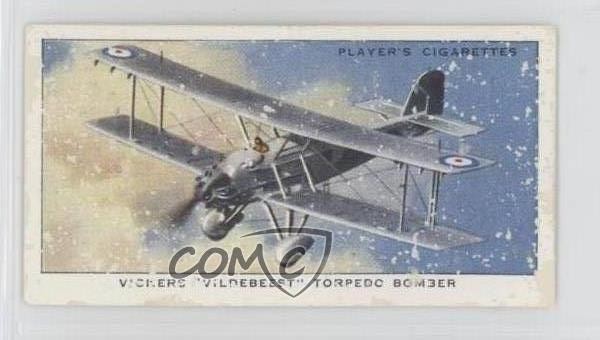 1938 Player\'s Aircraft of the Royal Air Force Tobacco Vickers Vildebeest #19 1i3