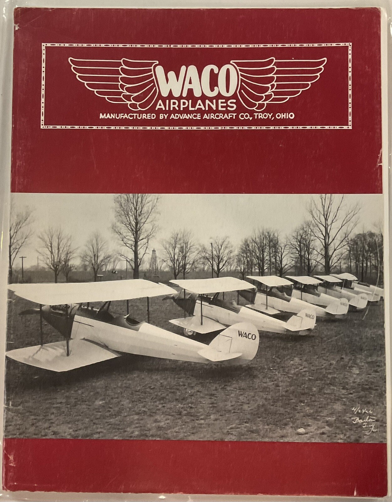 1923-1942 WACO AIRCRAFT Production Book, Aviation, Vintage, United States