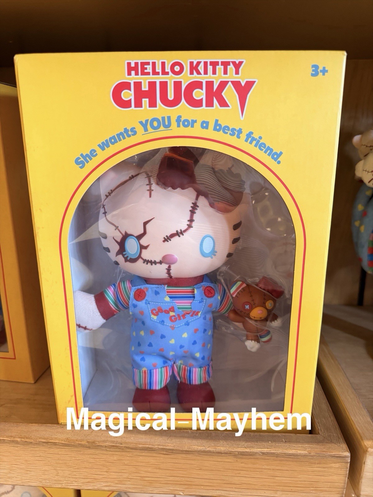 Universal HHN 2025 Hello Kitty Chucky Good Guys Vinyl Figure Exclusive Sealed