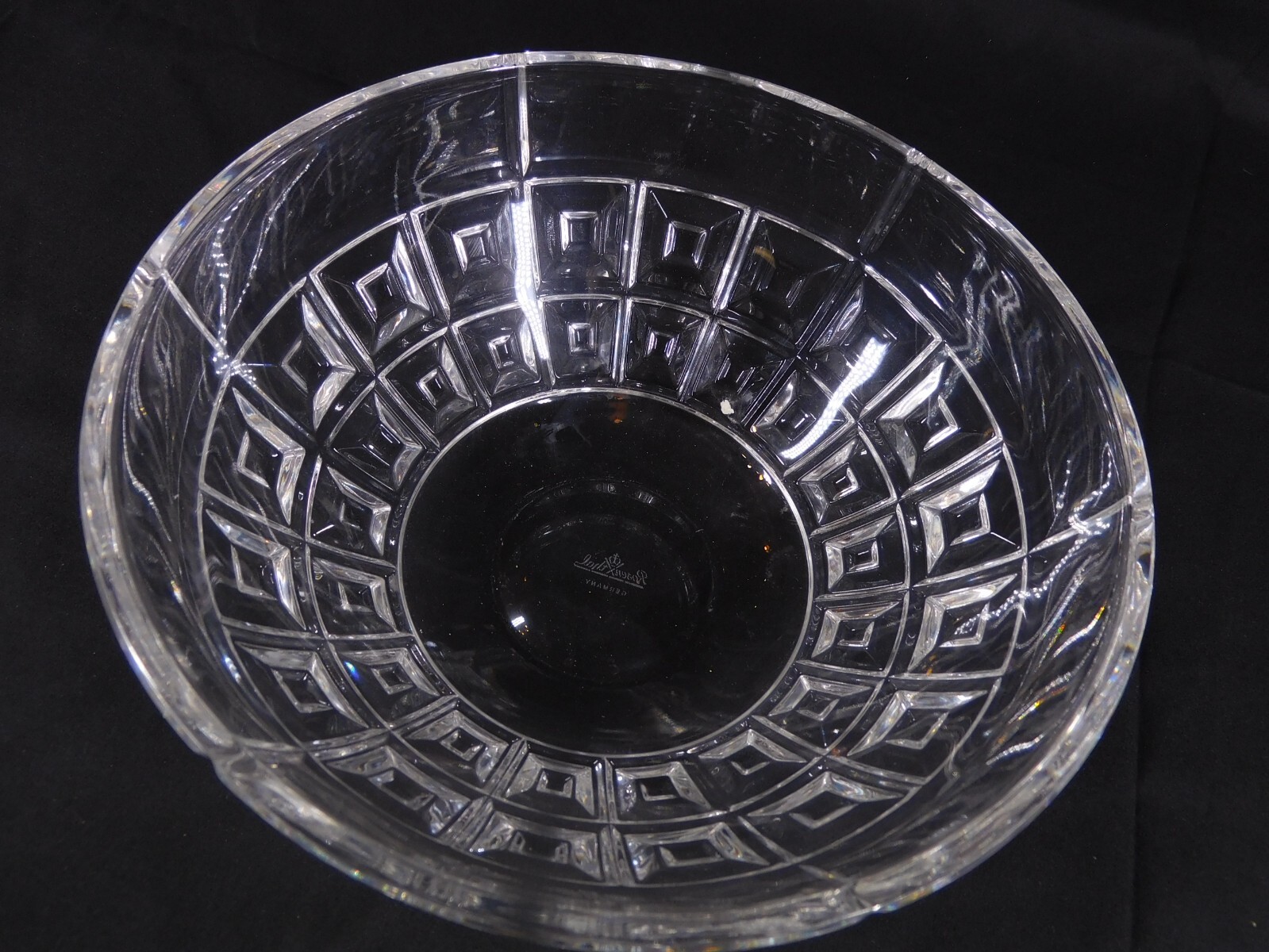 Rosenthal Germany Domus Classic Pattern Crystal Centerpiece Bowl 9-5/8