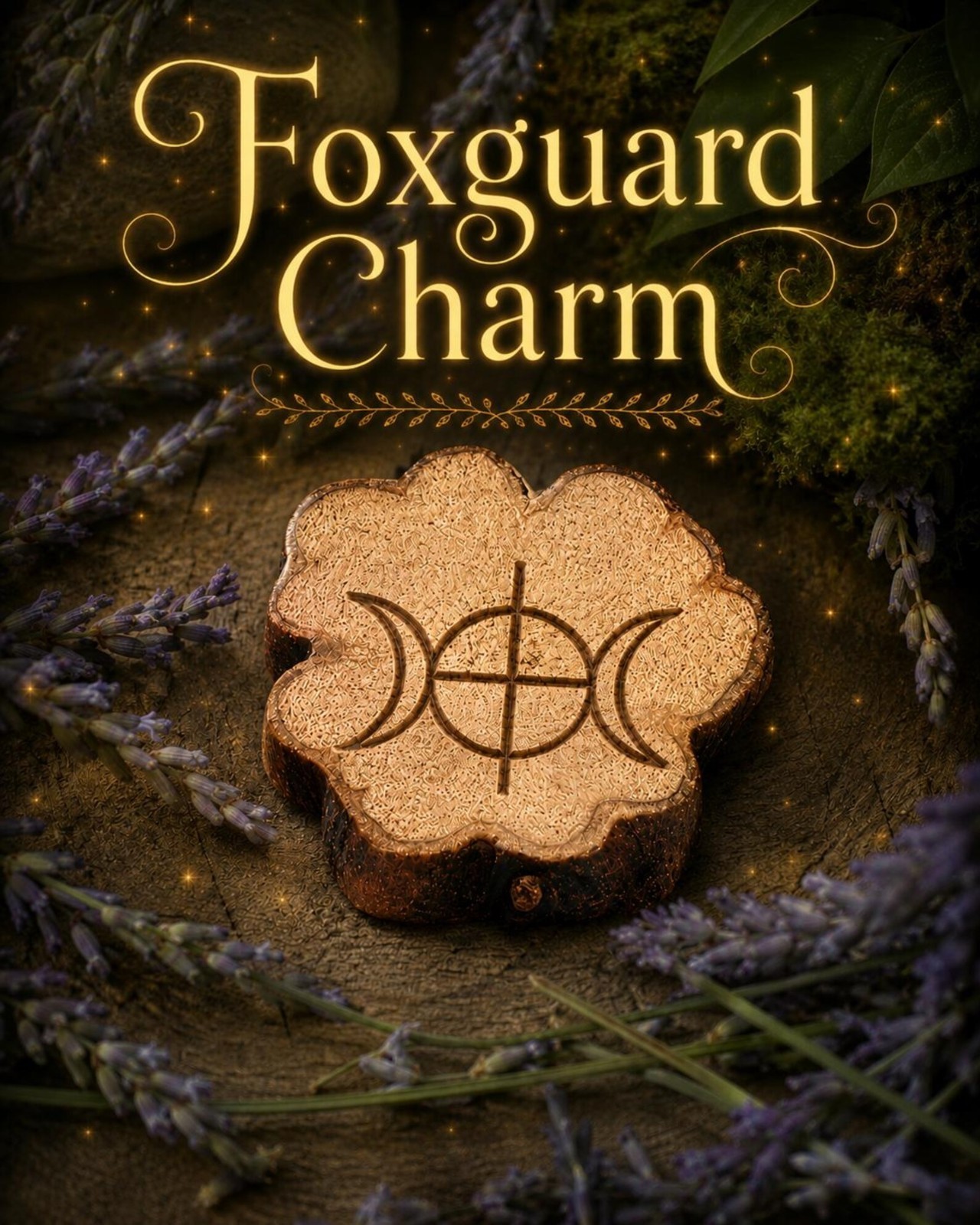 Hand-Carved Wooden Foxguard Charm for Protection and Peace – Spiritual Talisman
