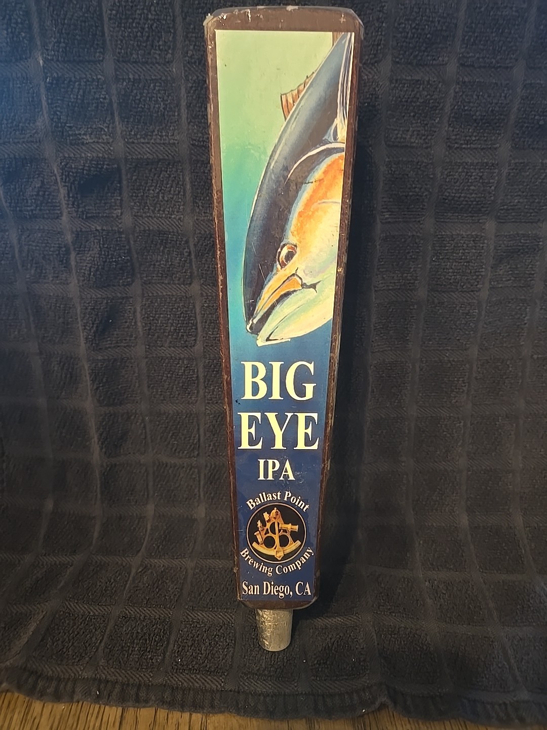 Rare Ballast Point Brewing Co. Big Eye IPA San Diego CA Beer Tap Handle