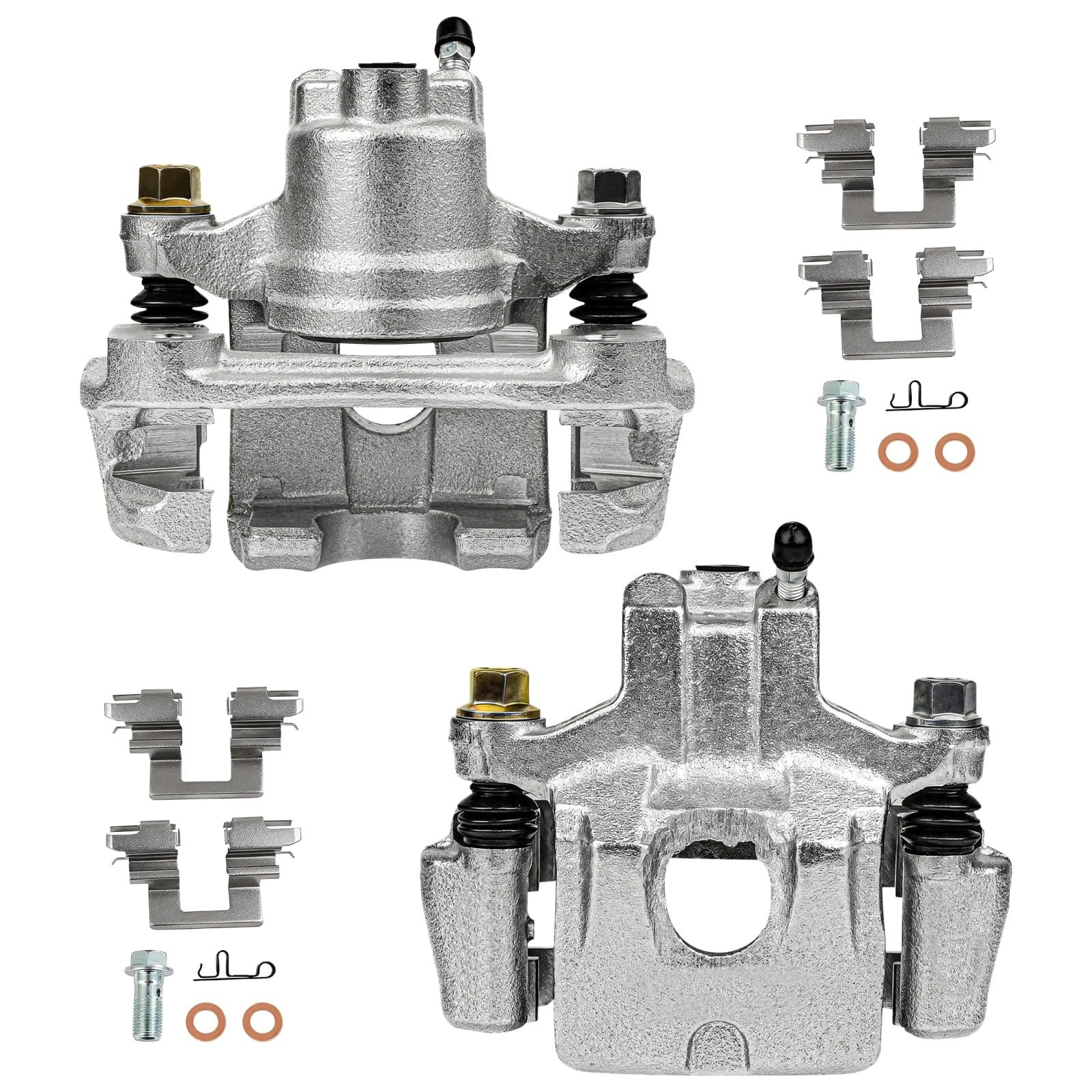 Rear Left and Right Disc Brake Calipers with Bracket for Toyota Camry Avalon