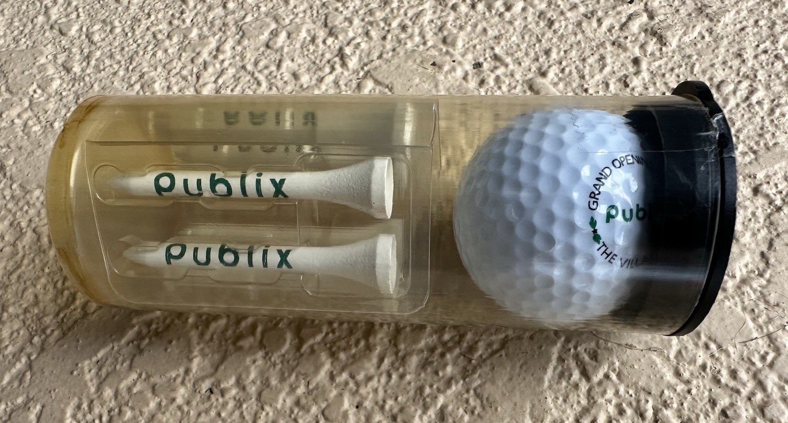 Publix The Villages FL Grand Opening Vintage Golf Ball & 6 Tees Set 2004 Sealed