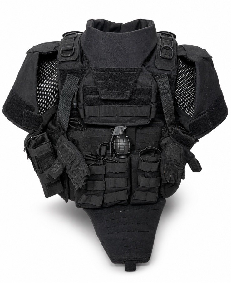 Military Style Tactical Vest Cosplay Costume Prop No Ballistic Halloween