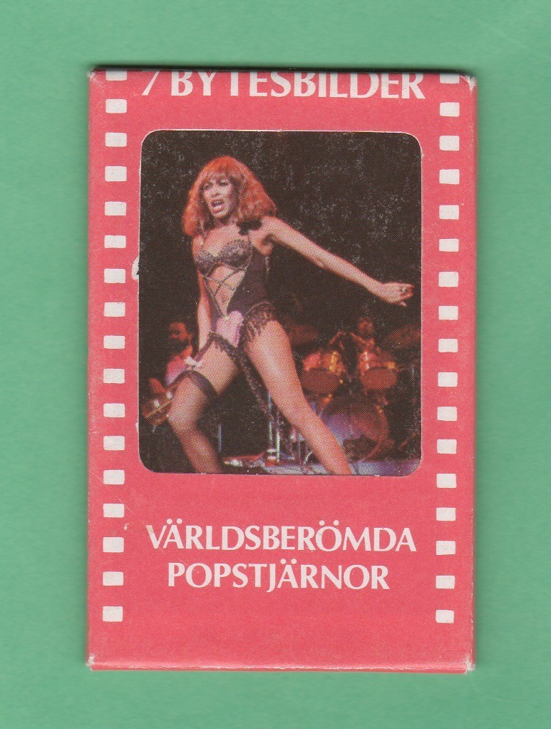 1974-81 Swedish Samlarsaker  Pop stars unopened pack PINK   Read Tina Tuner