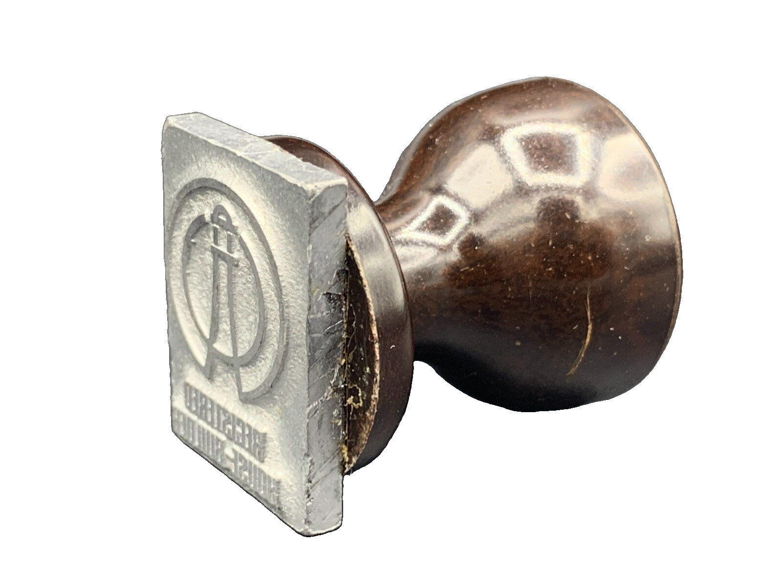 Art Deco Bakelite Handle Personal Company Wax Seal Stamp Signet Rare circa 1930