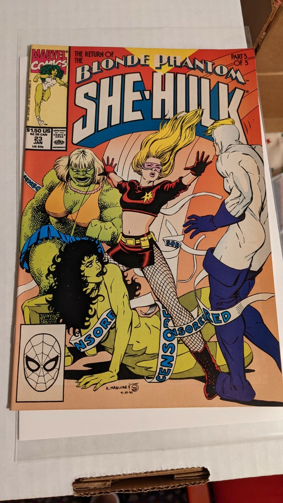 Sensational She Hulk 23 NM Blonde Phantom 3 of 3 - Maguire/Sanders lll cover