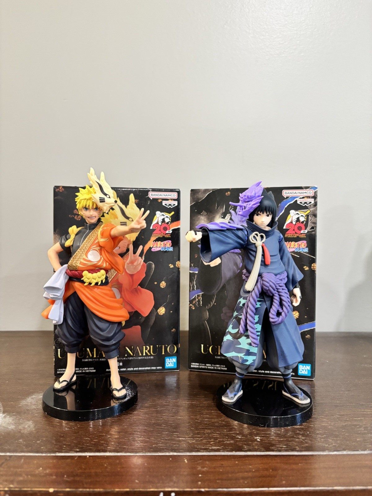Banpresto Naruto Shippuden Sasuke Uchiha Costume Figure 20th Anniversary Edition