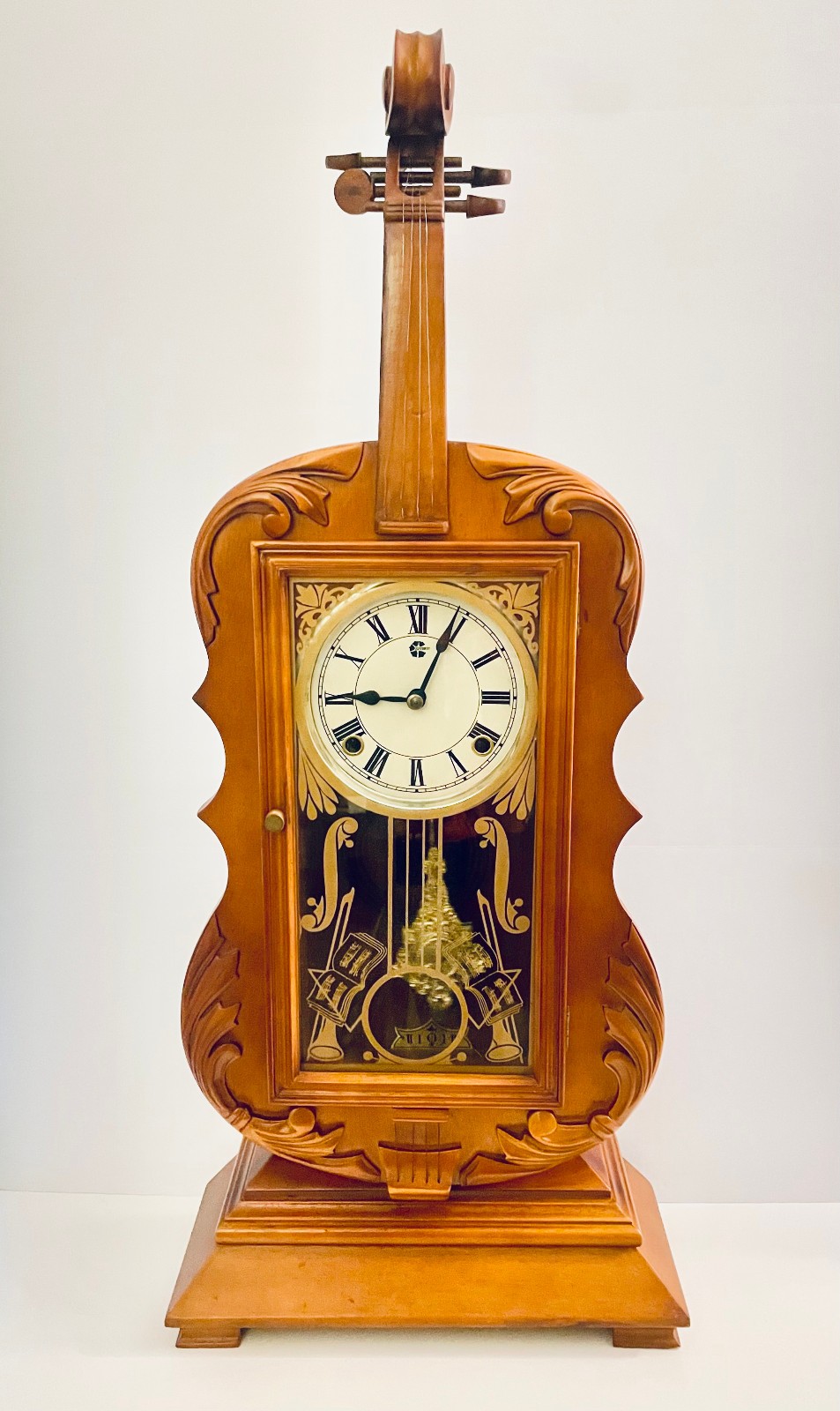 Seth Thomas Violin Clock 1970s Licensed Ltd Reproduction 1885 Issue READ DETAILS