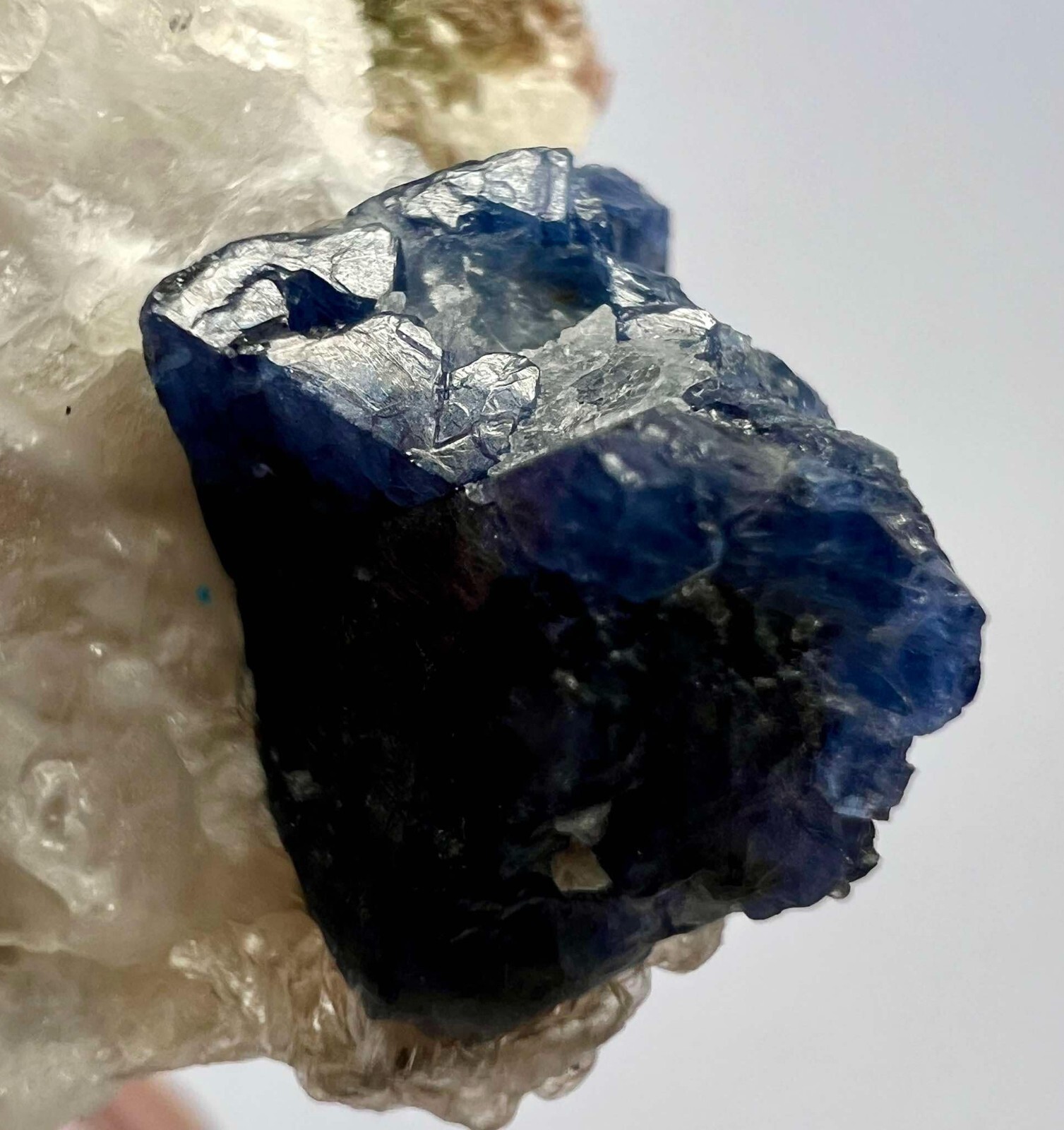 56 Carat Ultra Rare Blue Spinal Crystal On Matrix From Gilgit Pakistan A35 56 Carat Ultra Rare Blue Spinal Crystal On Matrix From Gilgit Pakistan A35