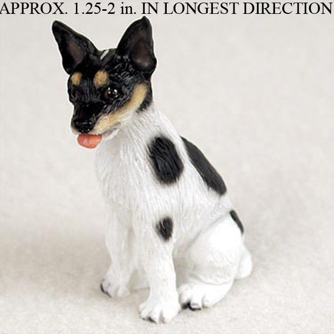 Rat Terrier Mini Hand Painted Figurine Rat Terrier Mini Hand Painted Figurine