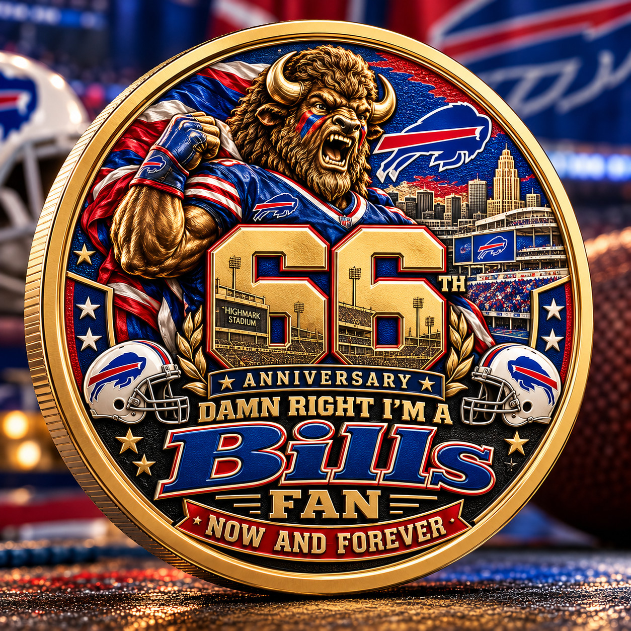 Buffalo Bills 66th Anniversary Commemorative Coin