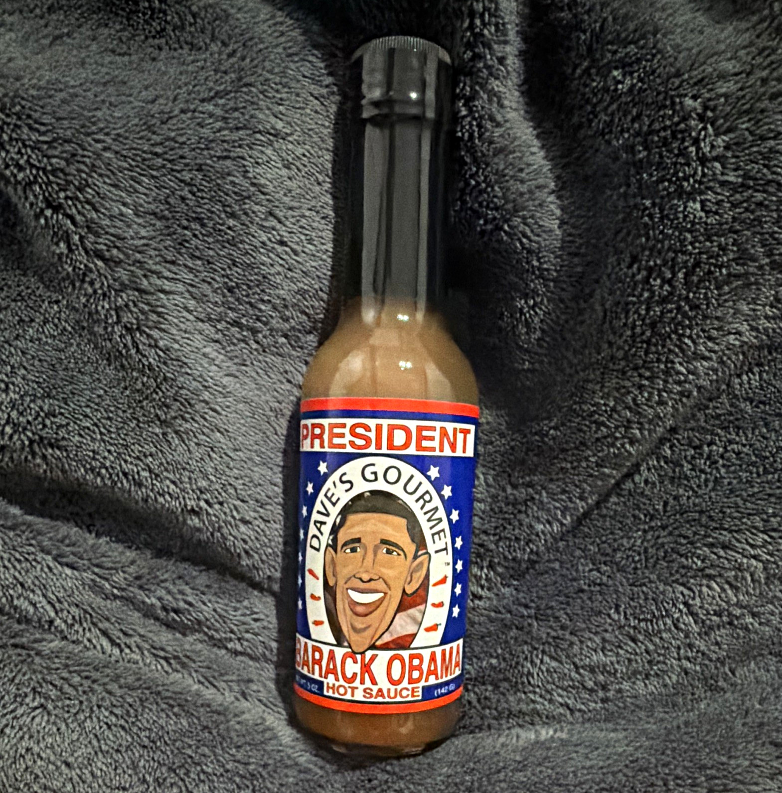 Dave’s Gourmet Barack Obama Hot Sauce Bottle U.S. Politics Collectible