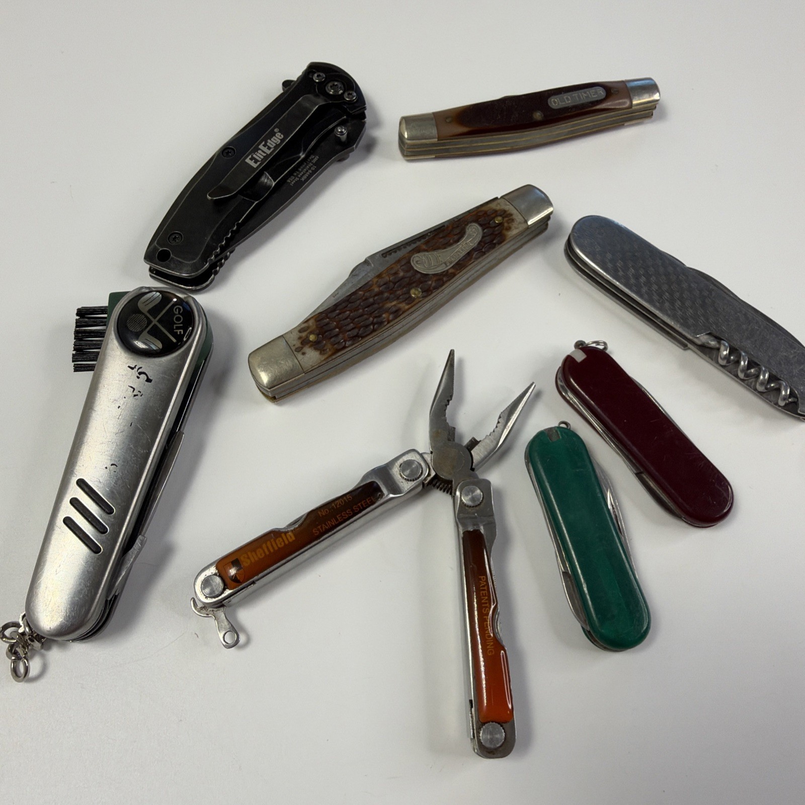 Lot Of 8 Mixed Pocket Knifes/Multitools