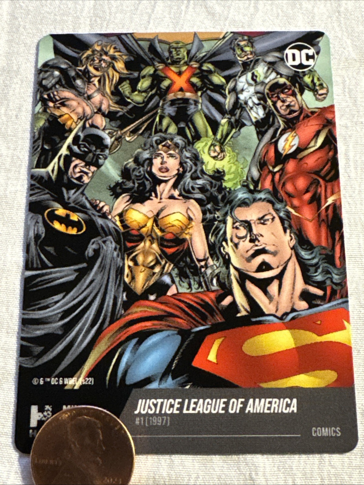 Justice League Of America #1 (1997) DC Ch. 2 Hybrid Trading Card Random Mint Justice League Of America #1 (1997) DC Ch. 2 Hybrid Trading Card Random Mint