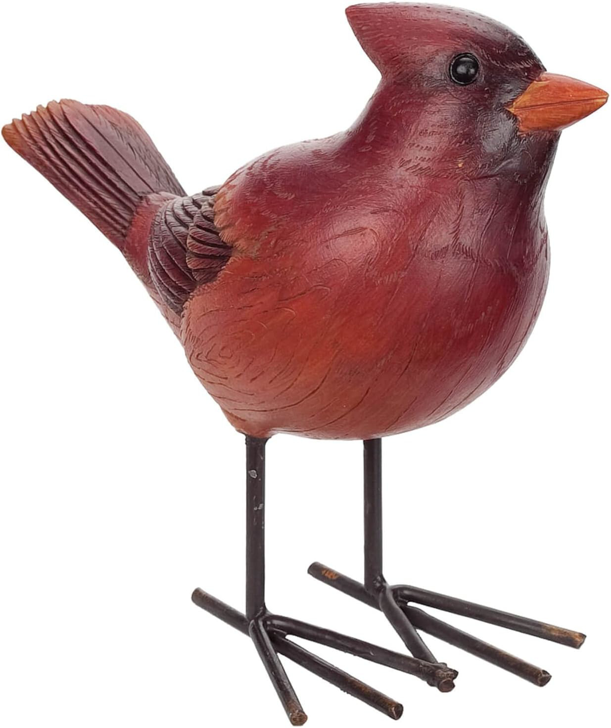 Red Cardinal Bird 4 Inch Decorative Resin Stone Figurine