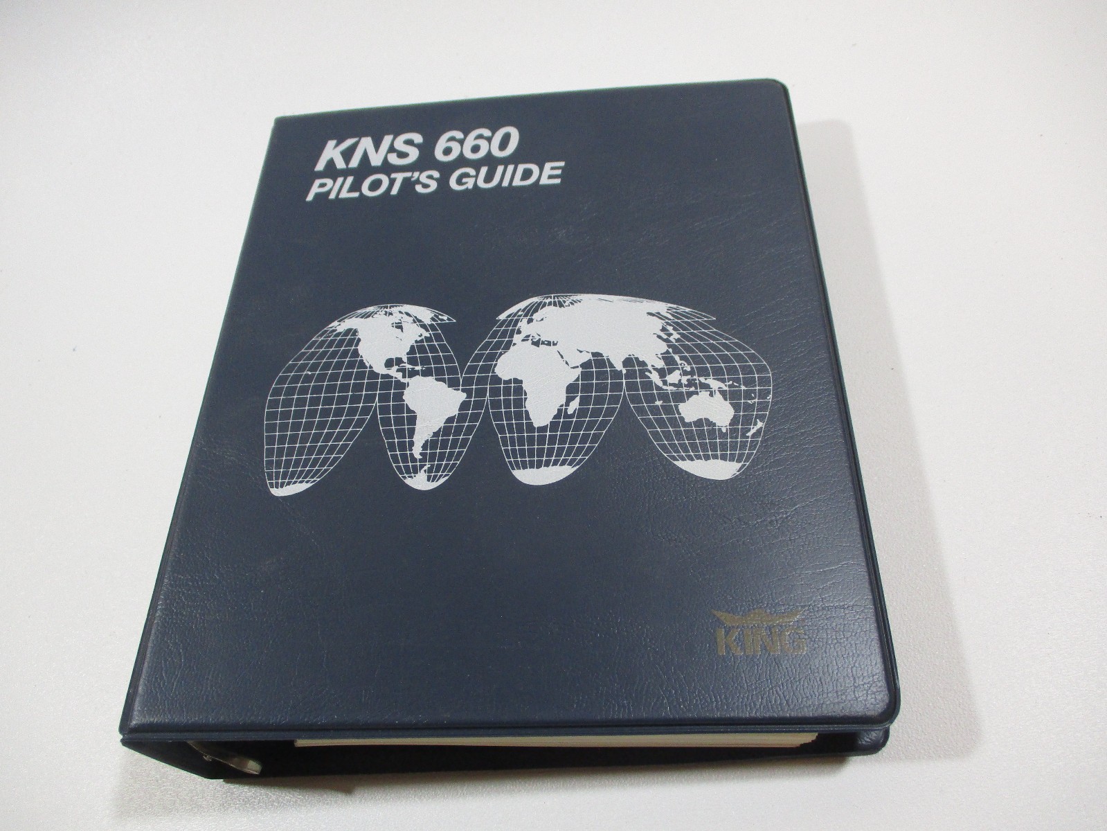 Vintage 1980 King Radio KNS 600 Pilot Guide Book Binder Aviation