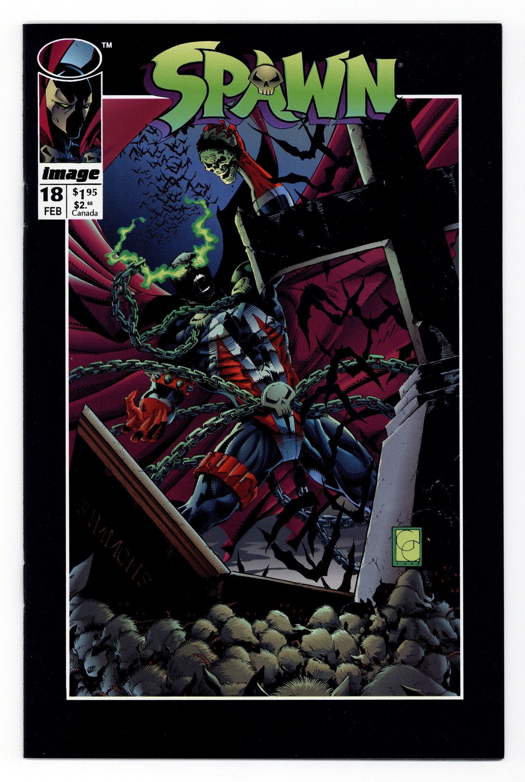 Spawn #18D Direct Variant NM 9.4 1994