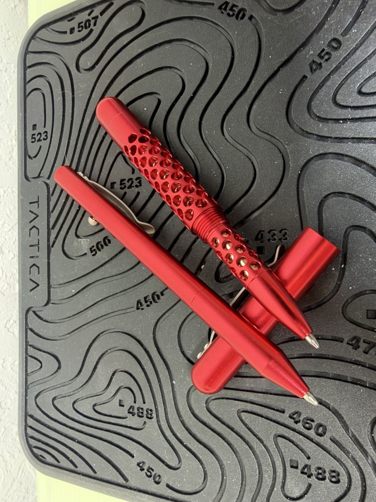 Maratac Embassy  And Bolt Action Pen Red Aluminum Limited Matching Numbers New