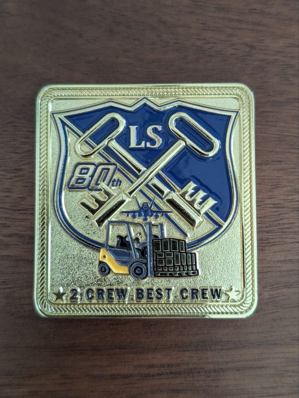 2026 Authentic U.S. Navy Blue Angels Supply Challenge Coin - 80th Anniversary 