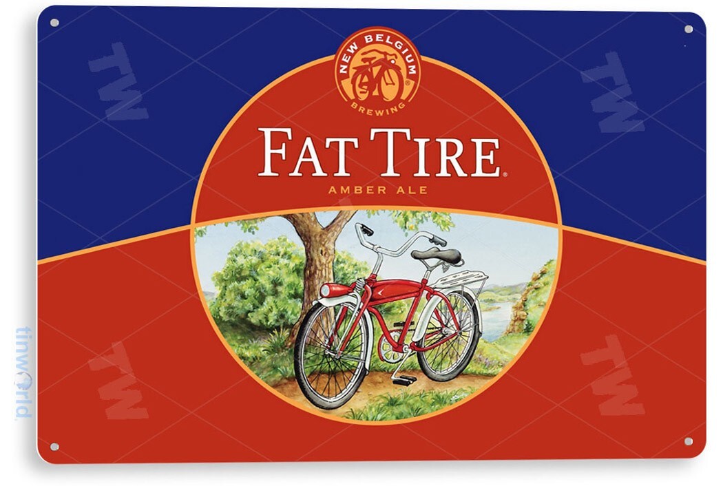 TIN SIGN Fat Tire Beer Metal Art Store Pub Brew Beer Liquor Shop Bar Cave A363 TIN SIGN Fat Tire Beer Metal Art Store Pub Brew Beer Liquor Shop Bar Cave A363