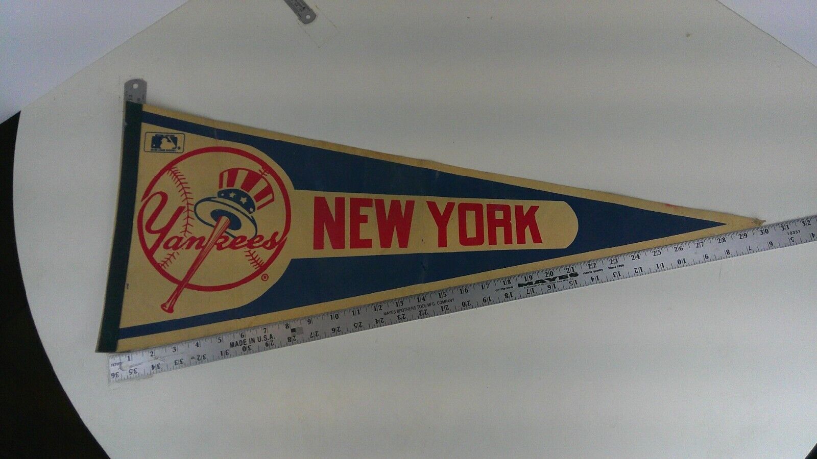 Vintage MLB New York Yankees Baseball Related Pennant   BIS