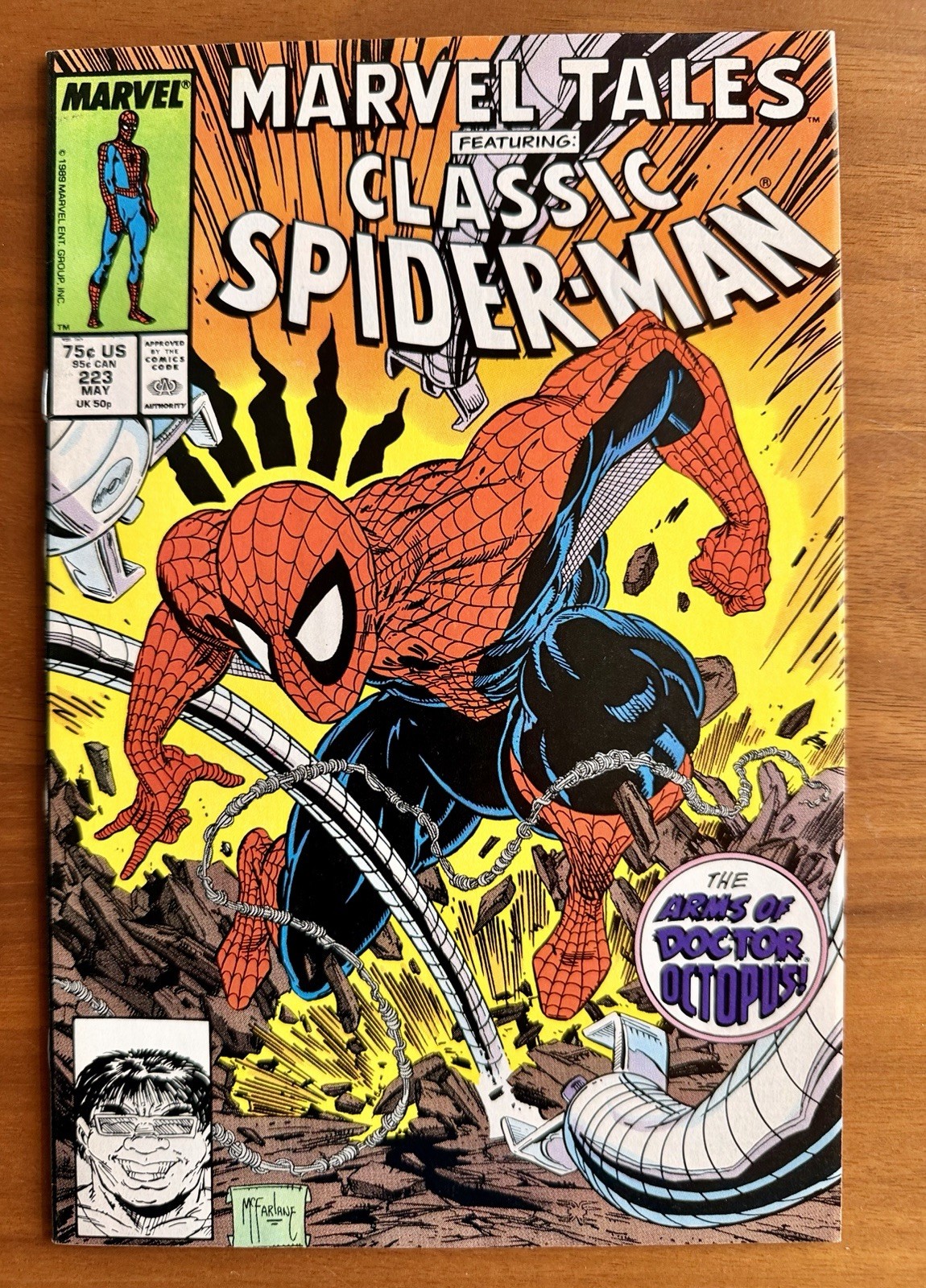Marvel Tales #223 (1989) Classic Spider-Man Vs. Dr. Octopus - Todd McFarlane VF+