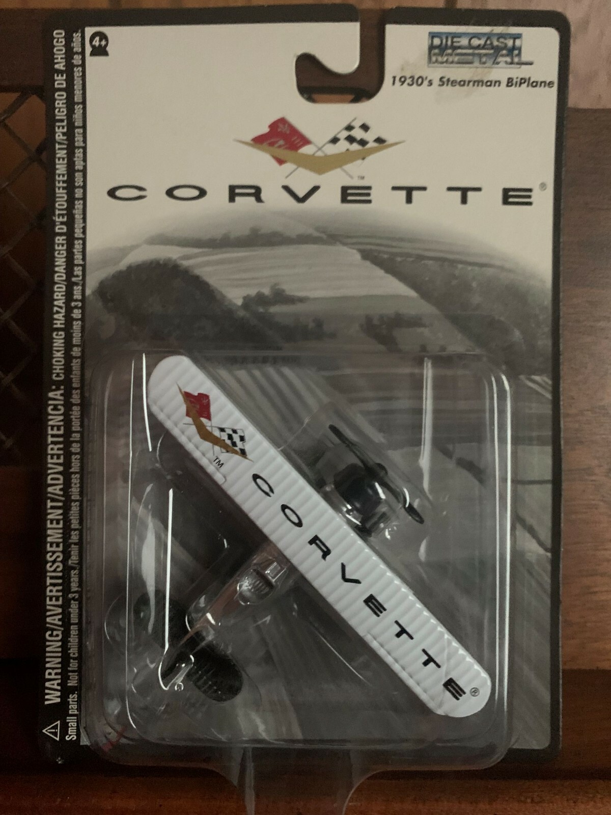 CORVETTE BIPLANE NEW 2005 GEARBOX 1930'S STEARMAN BARNSTORMER DIE CAST 04291.